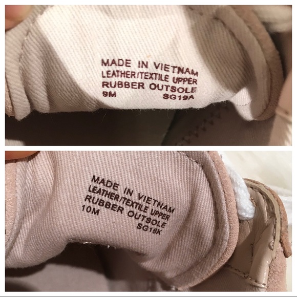 NEW Michael Kors Allie Leather Trainers Rose Gold - Picture 6 of 6